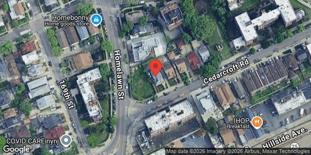 Aerial map of 170-09 CEDARCROFT ROAD, Queens