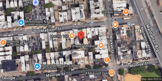 Aerial map of 112 MADISON STREET, Manhattan