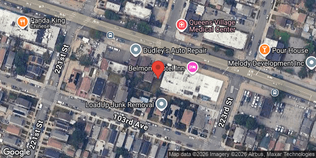 Aerial map of 221-28 HEMPSTEAD AVENUE, Queens