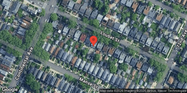 Aerial map of 71-26 LOUBET STREET, Queens