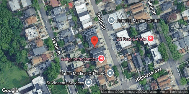 Aerial map of 85-42 168 STREET, Queens