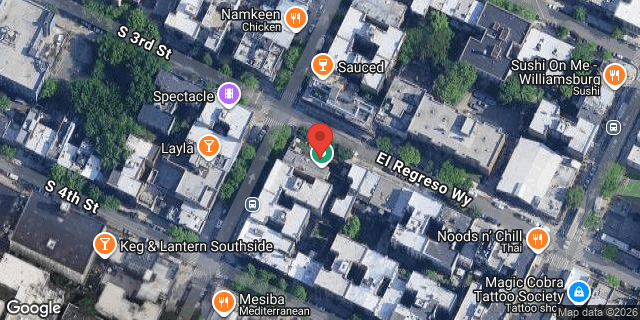 Aerial map of 142 SOUTH 3 STREET, Brooklyn