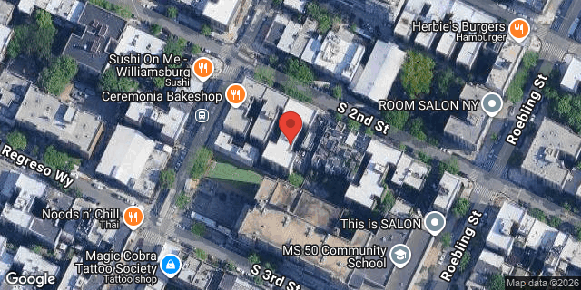 Aerial map of 188 SOUTH 2 STREET, Brooklyn