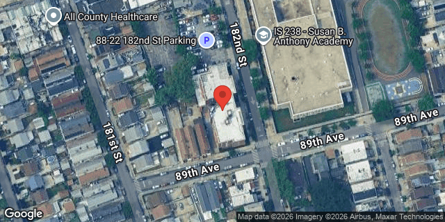 Aerial map of 88-30 182 STREET, Queens