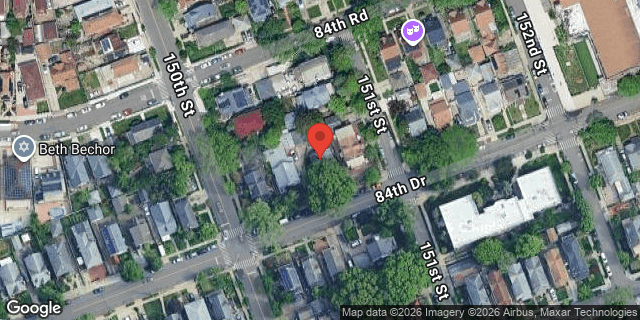 Aerial map of 150-11 84 DRIVE, Queens