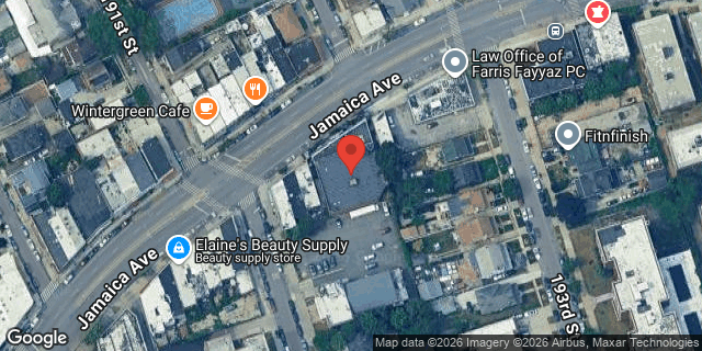 Aerial map of 191-20 JAMAICA AVENUE, Queens