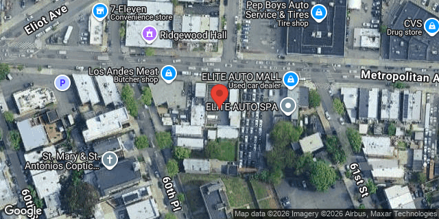 Aerial map of 60-66 METROPOLITAN AVENUE, Queens
