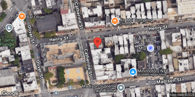 Aerial map of 251/2 CATHERINE STREET, Manhattan
