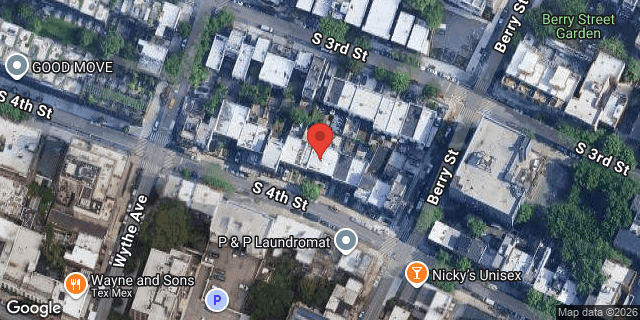 Aerial map of 77A SOUTH 4 STREET, Brooklyn