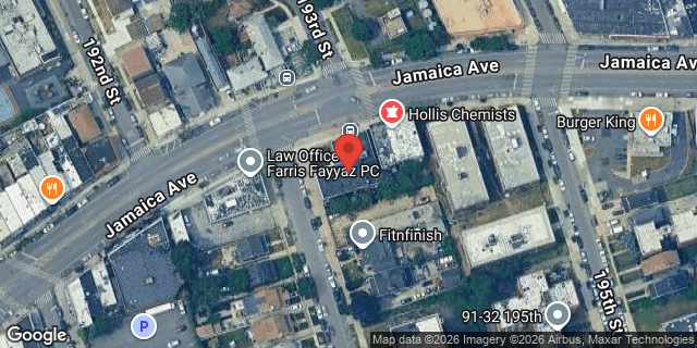 Aerial map of 193-04 JAMAICA AVENUE, Queens