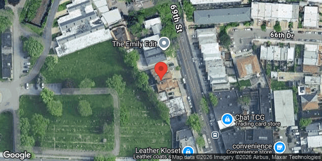 Aerial map of 66-64 69 STREET, Queens