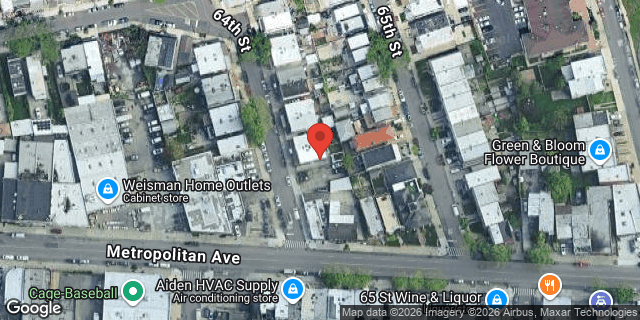 Aerial map of 62-53 64 STREET, Queens