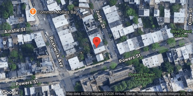 Aerial map of 7 JUDGE STREET, Brooklyn