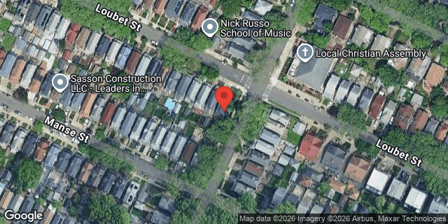 Aerial map of 69-60 LOUBET STREET, Queens