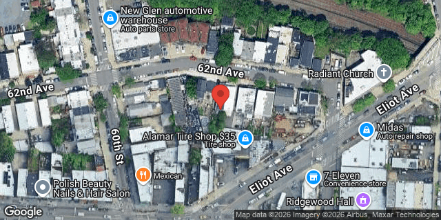 Aerial map of 60-24 62 AVENUE, Queens