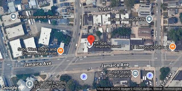Aerial map of 197-09 JAMAICA AVENUE, Queens