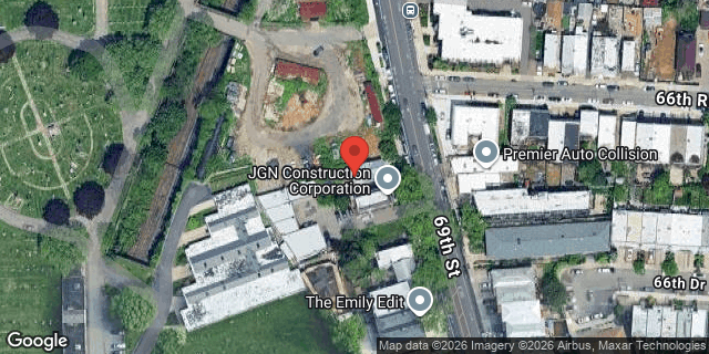 Aerial map of 66-36 69 STREET, Queens
