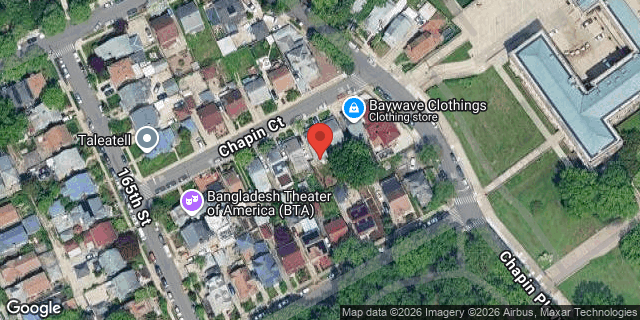 Aerial map of 165-26 CHAPIN COURT, Queens