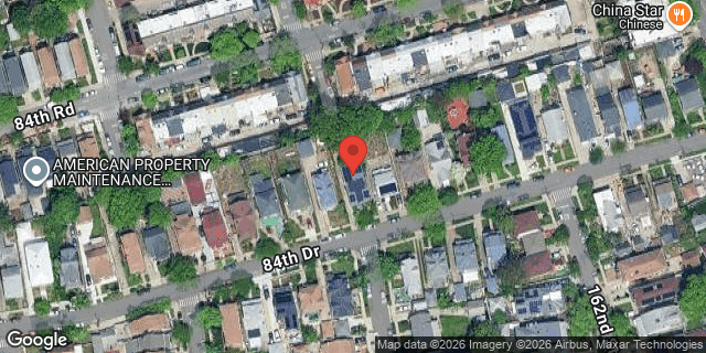 Aerial map of 160-23 84 DRIVE, Queens