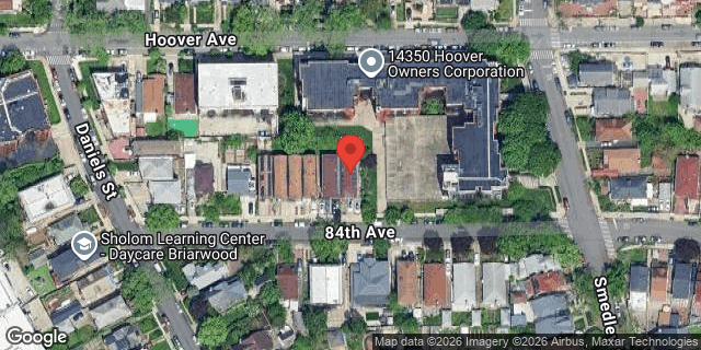 Aerial map of 14327 84 AVENUE, Queens