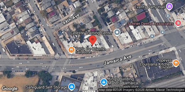 Aerial map of 204-15 JAMAICA AVENUE, Queens
