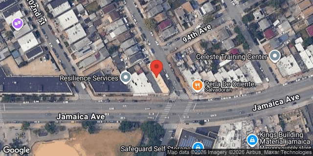 Aerial map of 202-19 JAMAICA AVENUE, Queens