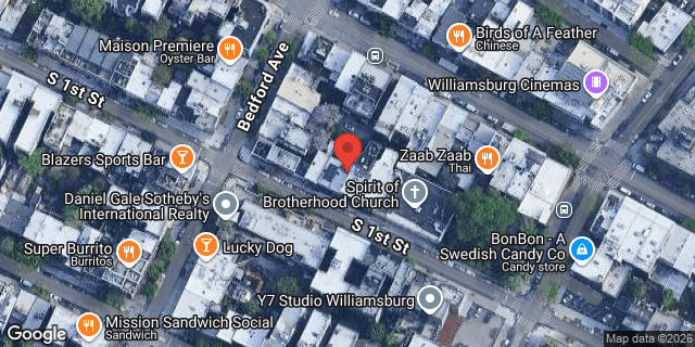 Aerial map of 161 SOUTH 1 STREET, Brooklyn