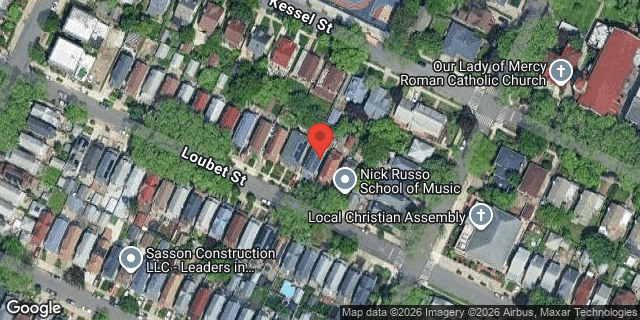 Aerial map of 69-45 LOUBET STREET, Queens