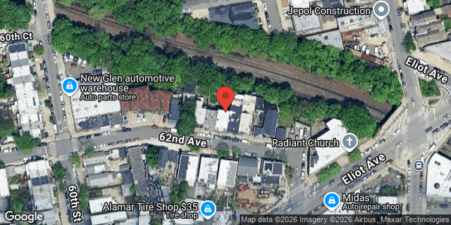 Aerial map of 60-31 62 AVENUE, Queens