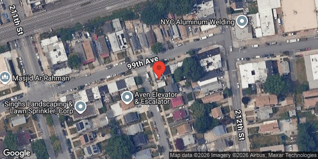 Aerial map of 211-30 99 AVENUE, Queens
