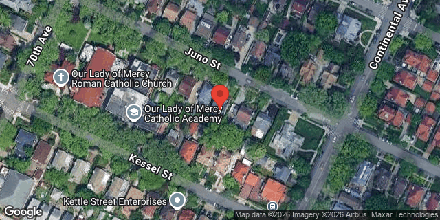 Aerial map of 70-40 JUNO STREET, Queens