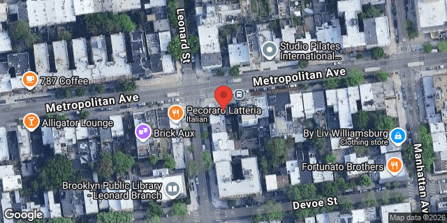 Aerial map of 292 LEONARD STREET, Brooklyn