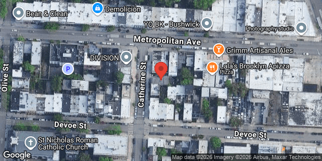 Aerial map of 40 CATHERINE STREET, Brooklyn
