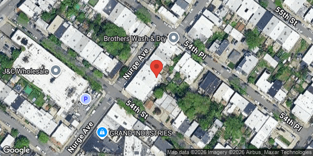Aerial map of 54-10 NURGE AVENUE, Queens