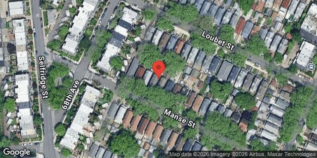 Aerial map of 68-19 MANSE STREET, Queens