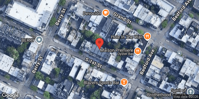 Aerial map of 127A SOUTH 1 STREET, Brooklyn
