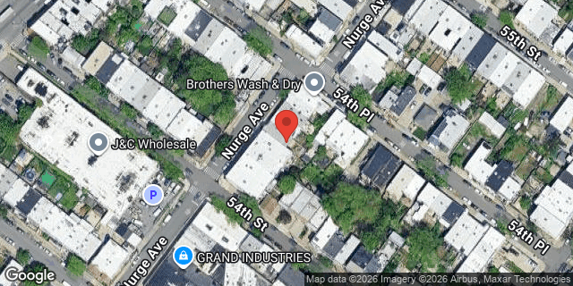 Aerial map of 54-12 NURGE AVENUE, Queens