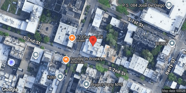 Aerial map of 303 WYTHE AVENUE, Brooklyn