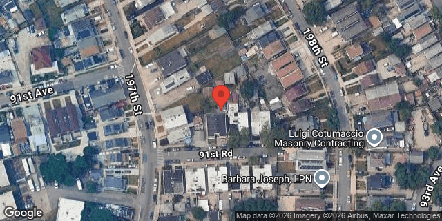 Aerial map of 197-13 91 ROAD, Queens