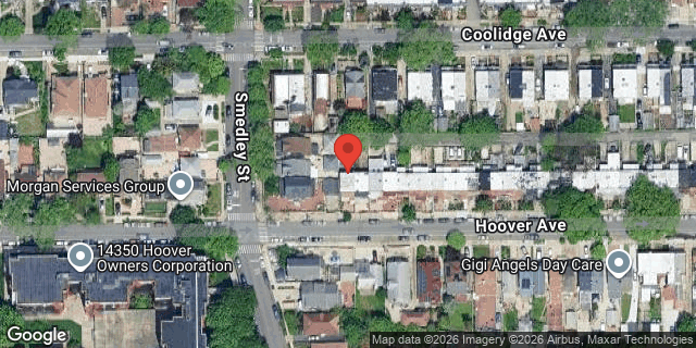 Aerial map of 147-11 HOOVER AVENUE, Queens
