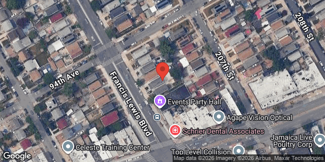 Aerial map of 94-11 FRANCIS LEWIS BLVD, Queens