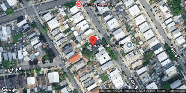 Aerial map of 66-24 74 STREET, Queens