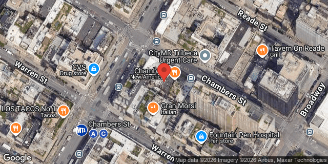 Aerial map of 96 CHAMBERS STREET, Manhattan