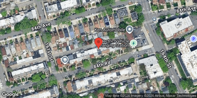 Aerial map of 161-21 84 ROAD, Queens