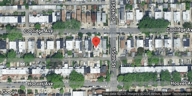 Aerial map of 147-64 COOLIDGE AVENUE, Queens
