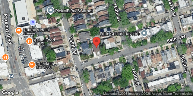 Aerial map of 159-09 84 AVENUE, Queens