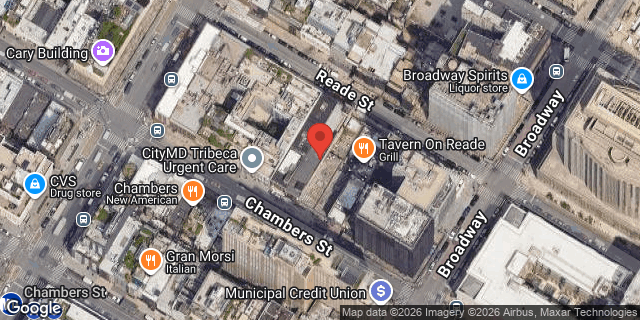 Aerial map of 83 CHAMBERS STREET, Manhattan