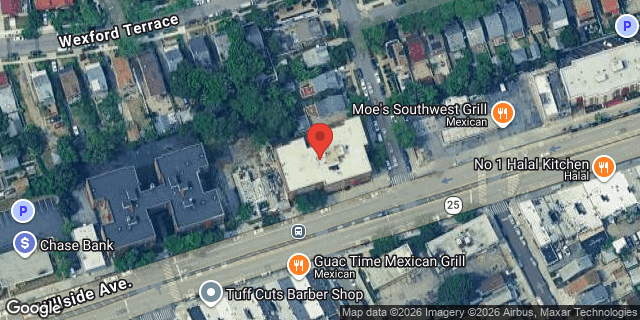 Aerial map of 87-46 CHELSEA STREET, Queens