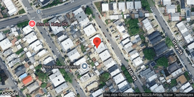 Aerial map of 66-22 75 STREET, Queens