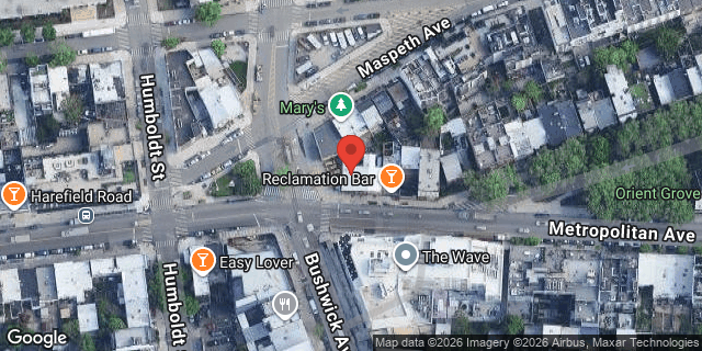 Aerial map of 809 METROPOLITAN AVENUE, Brooklyn
